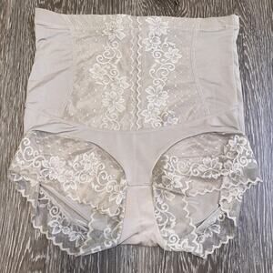 New Small High Rise Tummy Control Shapewear Lace Cinching‎ Girdle Panty
